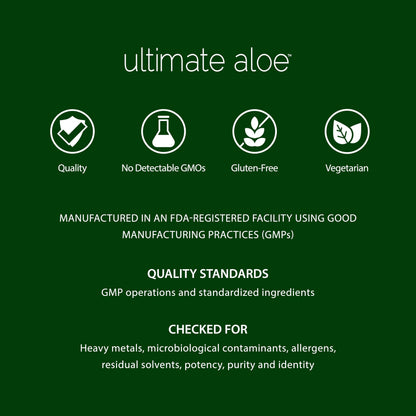 Ultimate Aloe Aloe Vera Juice – Gut Health, Digestive Comfort, Immune Support (Strawberry Kiwi, 16 Servings)