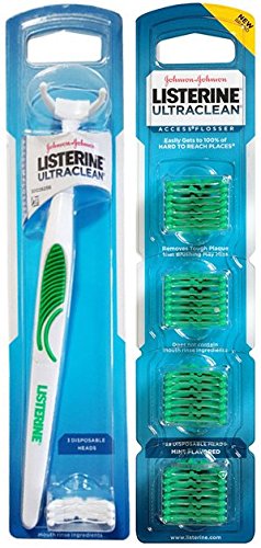 Ultra Clean Access Flosser for Hard-to-Reach Areas | Mint Flosser Handle with 28 Refills