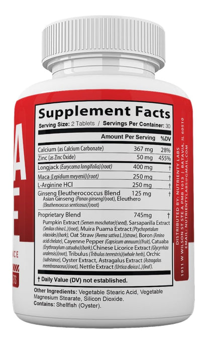 Ultra Male Pills – Power Ultra Male Supplement, Advanced Formula, 60 Count