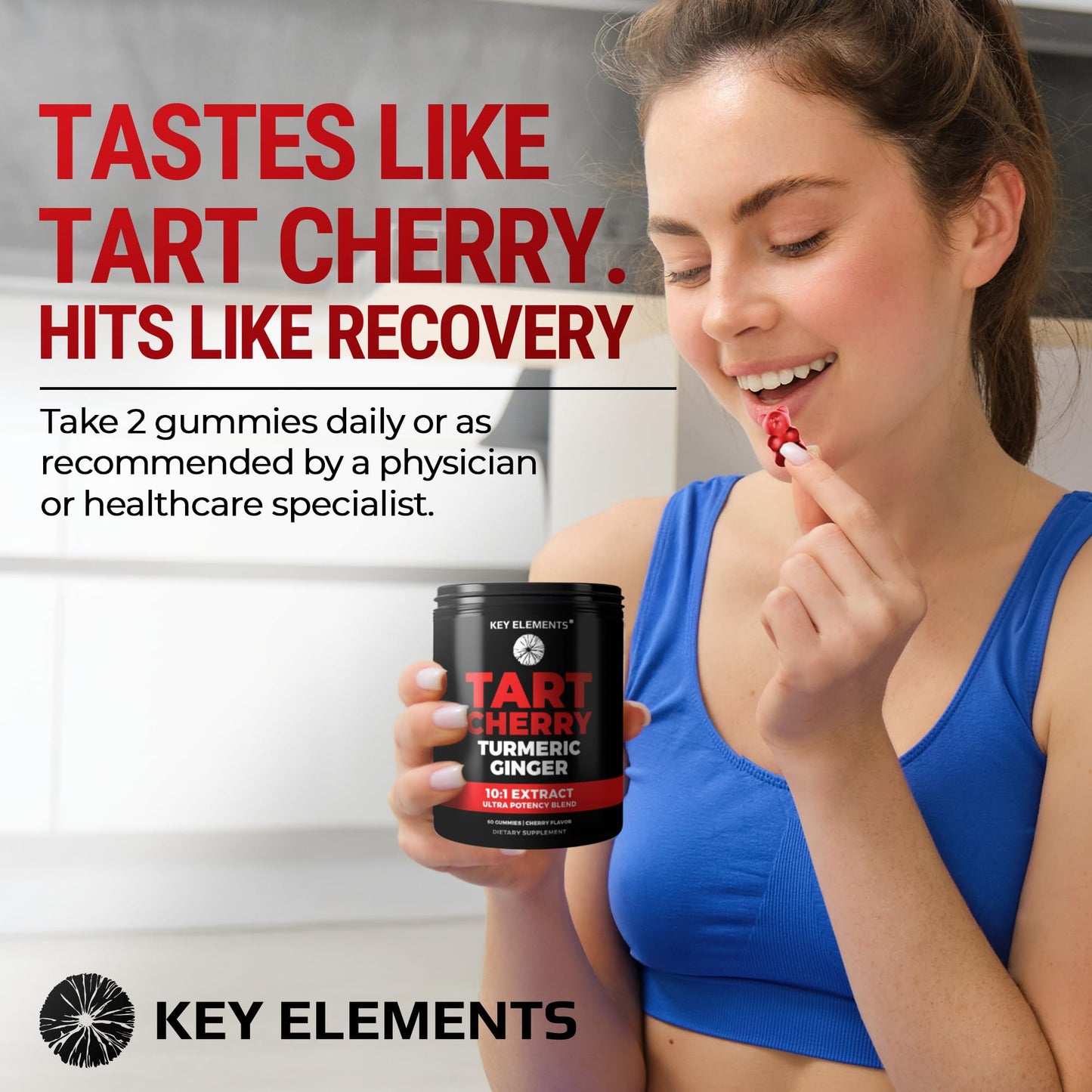 Ultra Strength Tart Cherry Gummies with Turmeric & Ginger | Uric Acid Support