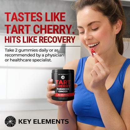 Ultra Strength Tart Cherry Gummies with Turmeric & Ginger | Uric Acid Support