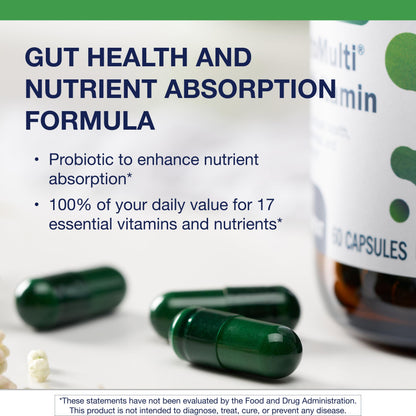 Metagenics UltraFlora Probiotic + Multivitamin – All-in-One Gut Health (30 Caps)
