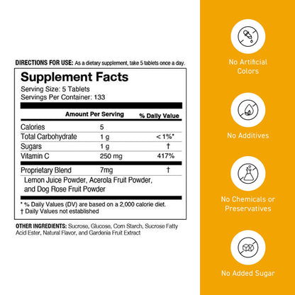 Umeken C-Balance Chewable Vitamin C – High Potency for Adults & Kids | 7.1 oz Pack of 2