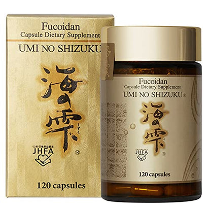 Umi no Shizuku Fucoidan Capsule – Immune Support with Mozuku, Mekabu & Agaricus (120 Caps)
