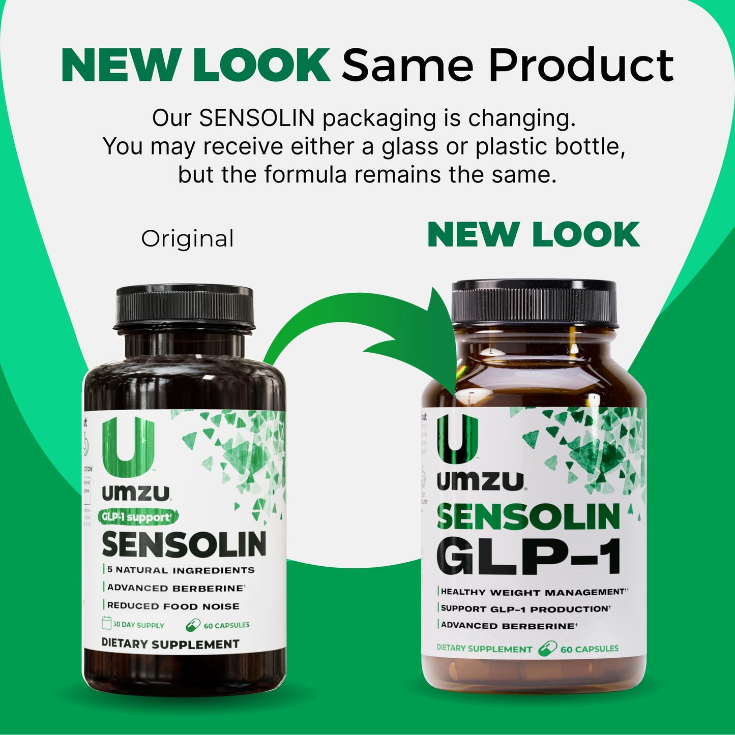 UMZU Sensolin GLP-1 Support Supplement – 30 Day Supply with Dihydroberberine, Cinnamon, Chromium & Biotin