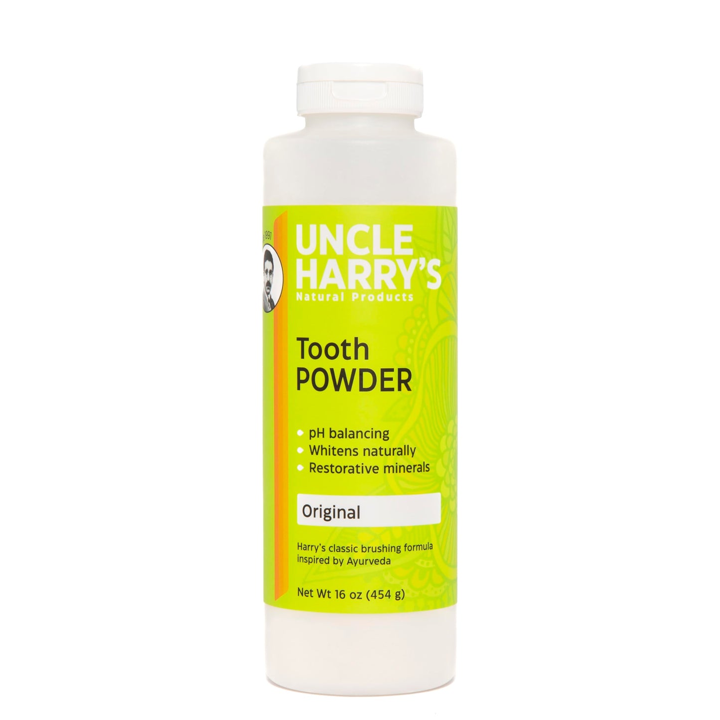 Uncle Harry's All Natural Tooth Powder 16oz – Gentle Whitening & Fresh Breath