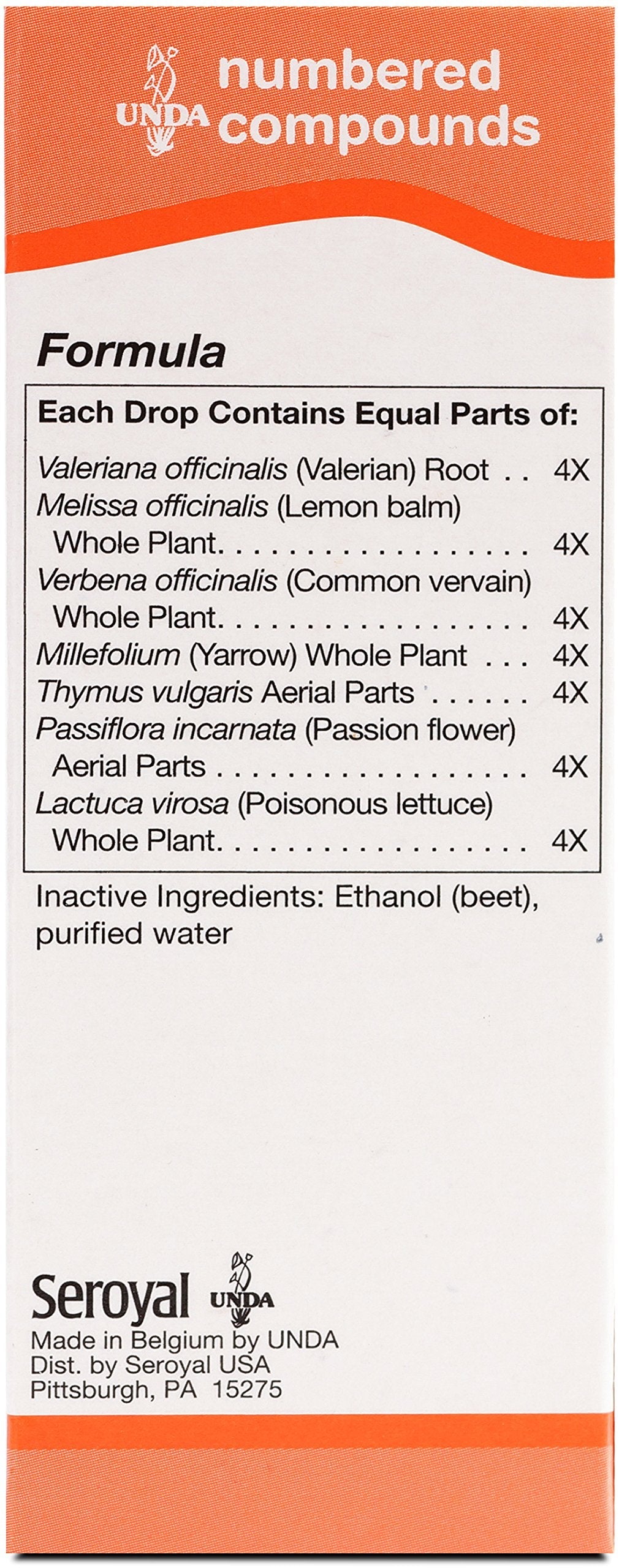 UNDA 228 Numbered Compounds – Homeopathic Preparation | 0.7 fl oz