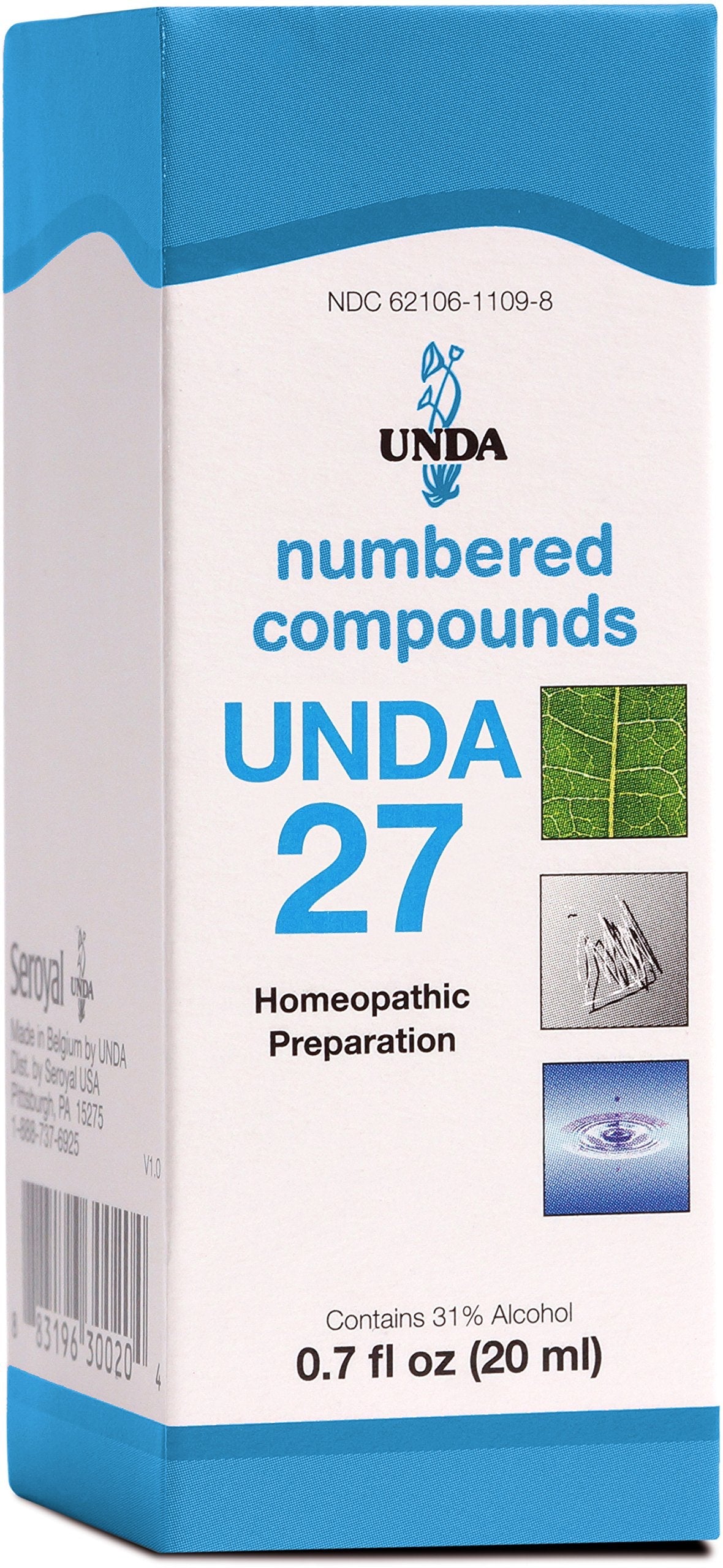 UNDA 27 Numbered Compounds | Homeopathic Preparation | 0.7 fl. oz.