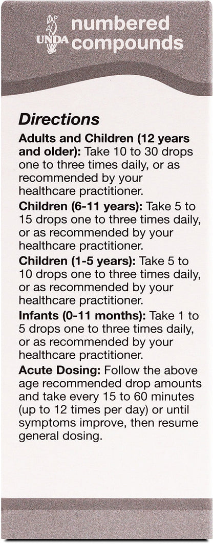 UNDA 31 Numbered Compounds - Homeopathic Preparation (0.7 fl oz)