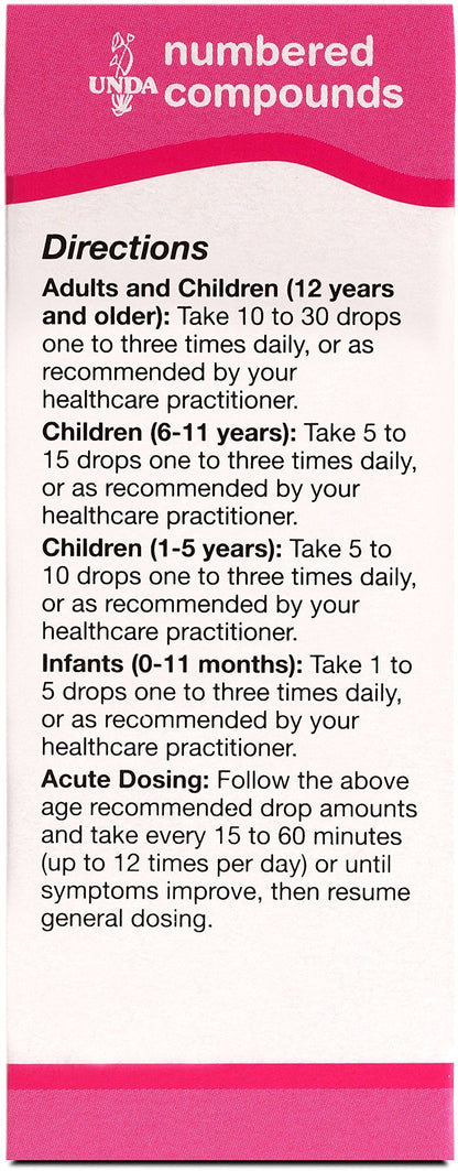 UNDA 35 Numbered Compounds | Homeopathic Preparation | 0.7 fl. oz