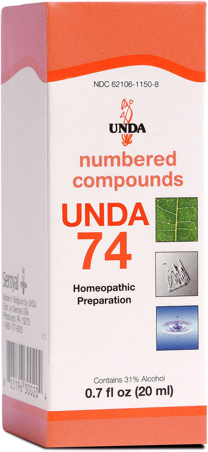 UNDA 74 Numbered Compounds - Homeopathic Preparation (0.7 fl oz)