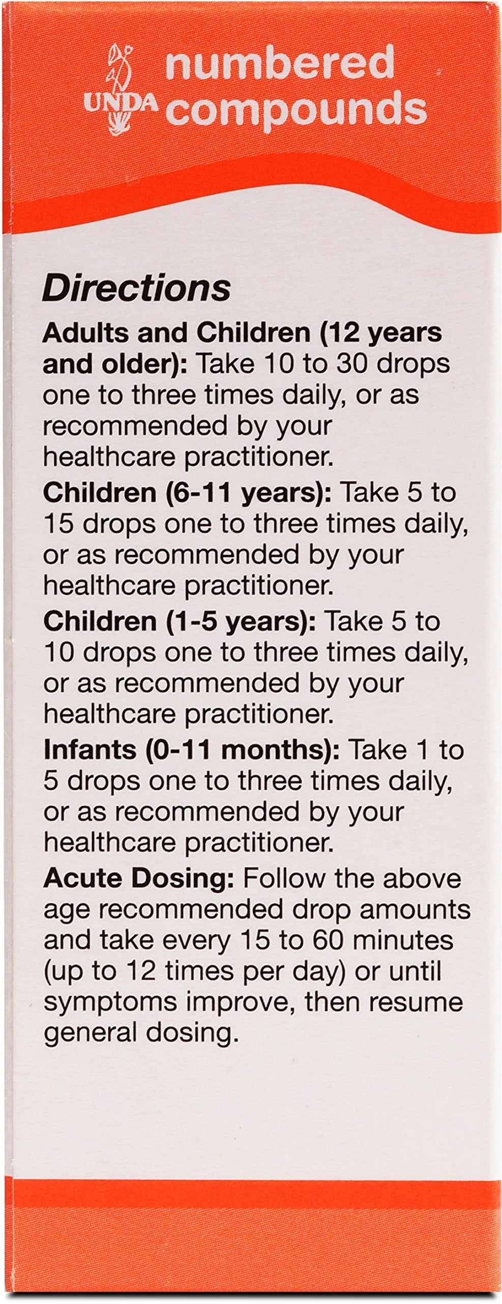 UNDA 210 Numbered Compounds | Homeopathic Preparation | 0.7 fl. oz.