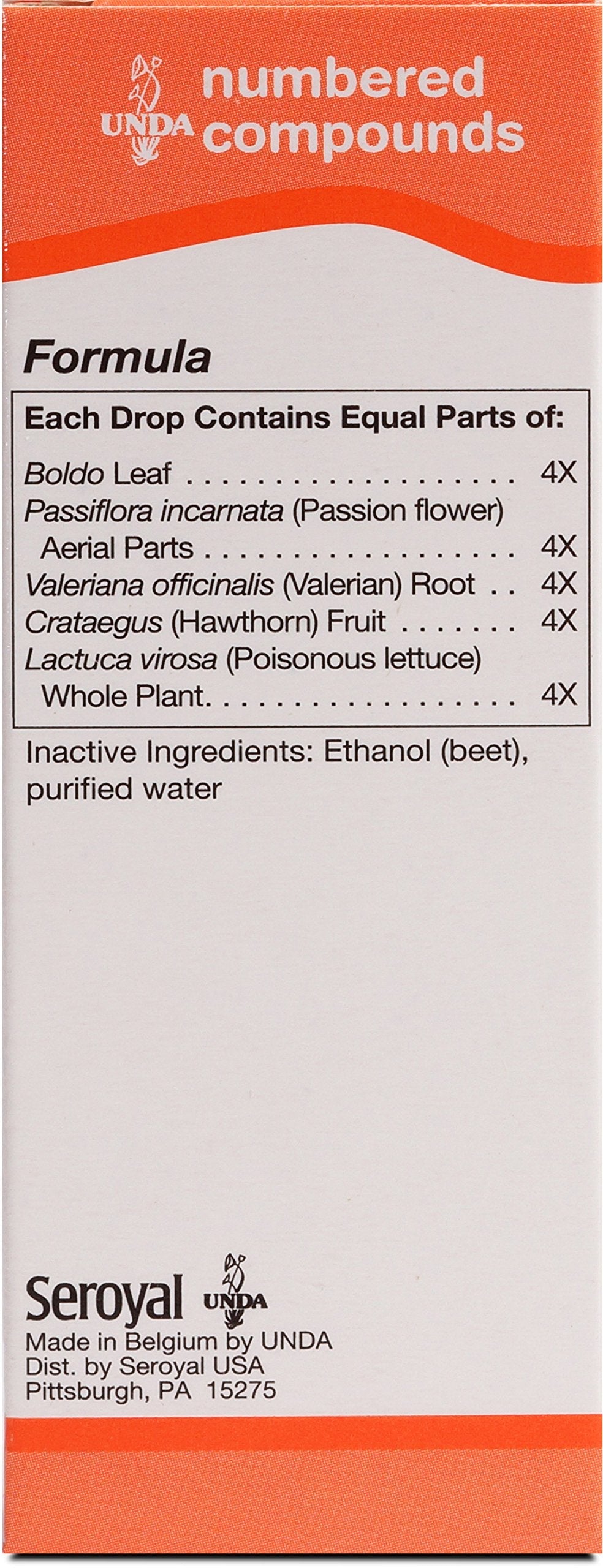 UNDA 210 Numbered Compounds | Homeopathic Preparation | 0.7 fl. oz.