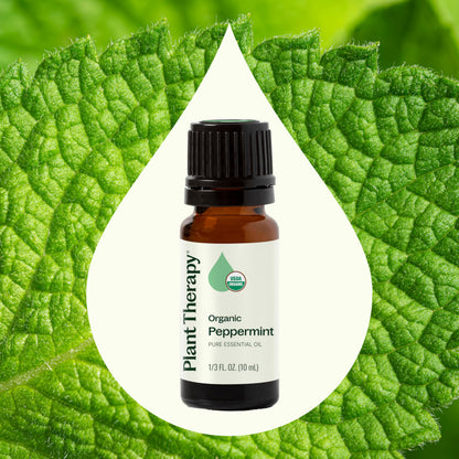 Peppermint Essential Oil – 100% Pure, USDA Organic (10 mL)