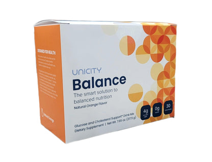 Unicity Balance Natural Orange – Stay Full Longer, Slow Carbs, 30 Packets