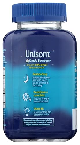 Unisom Melatonin Gummies 5mg Midnight Raspberry - 60 Count