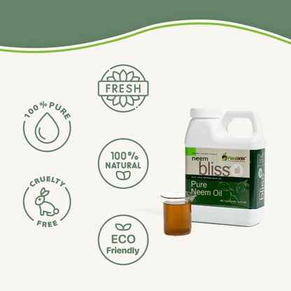 Neem Bliss 16 oz - Pure Cold-Pressed Neem Oil Concentrate | Unrefined