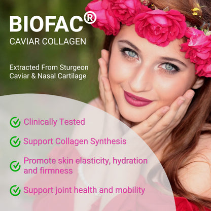 UpNourish Probiotics: Caviar Collagen with Prebiotics for Women | Digestive, Skin & Feminine Health (30 Fast-melt Packets)