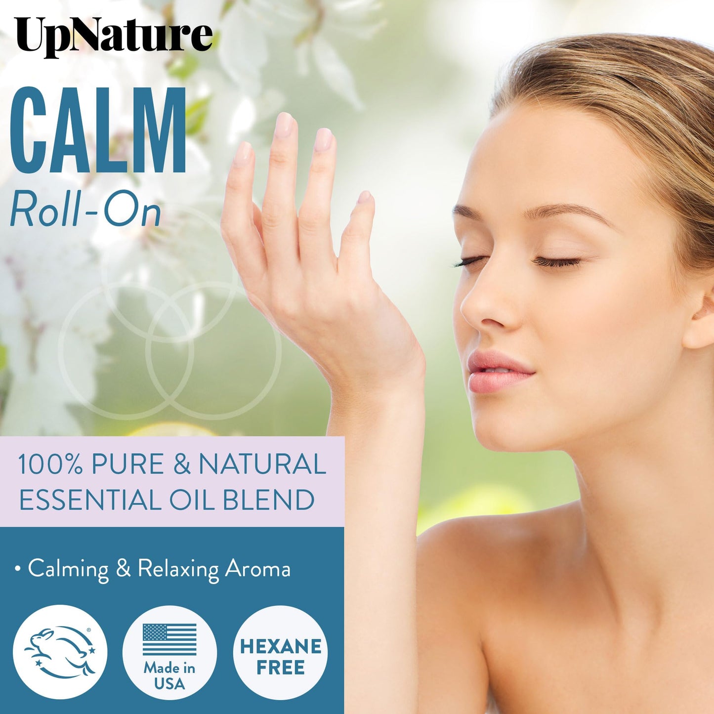UpNature Calm Essential Oil Roll-On – 100% Natural Stress Relief