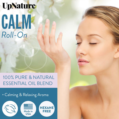 UpNature Calm Essential Oil Roll-On – 100% Natural Stress Relief