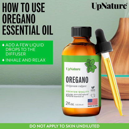UpNature Oregano Oil - Huge 2oz - 100% Pure Oregano Essential Oil