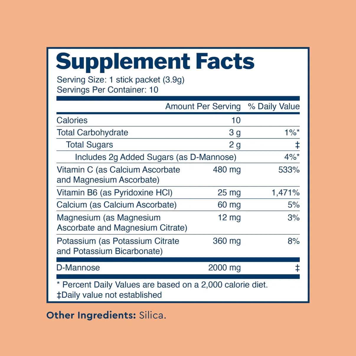 Uqora Flush - Urinary Tract Support Drink Mix with D-Mannose, Vitamin C, B6 & Minerals (10 Pack) - Gluten-Free & Vegan - Unflavored