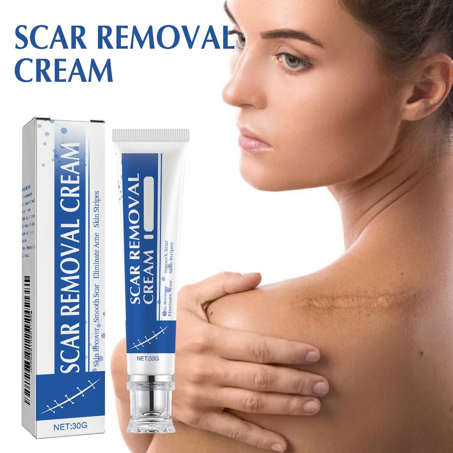 URABOS Scar Cream & Silicone Gel for Surgical Scars – Fragrance-Free, Gentle & Nourishing (1pcs)