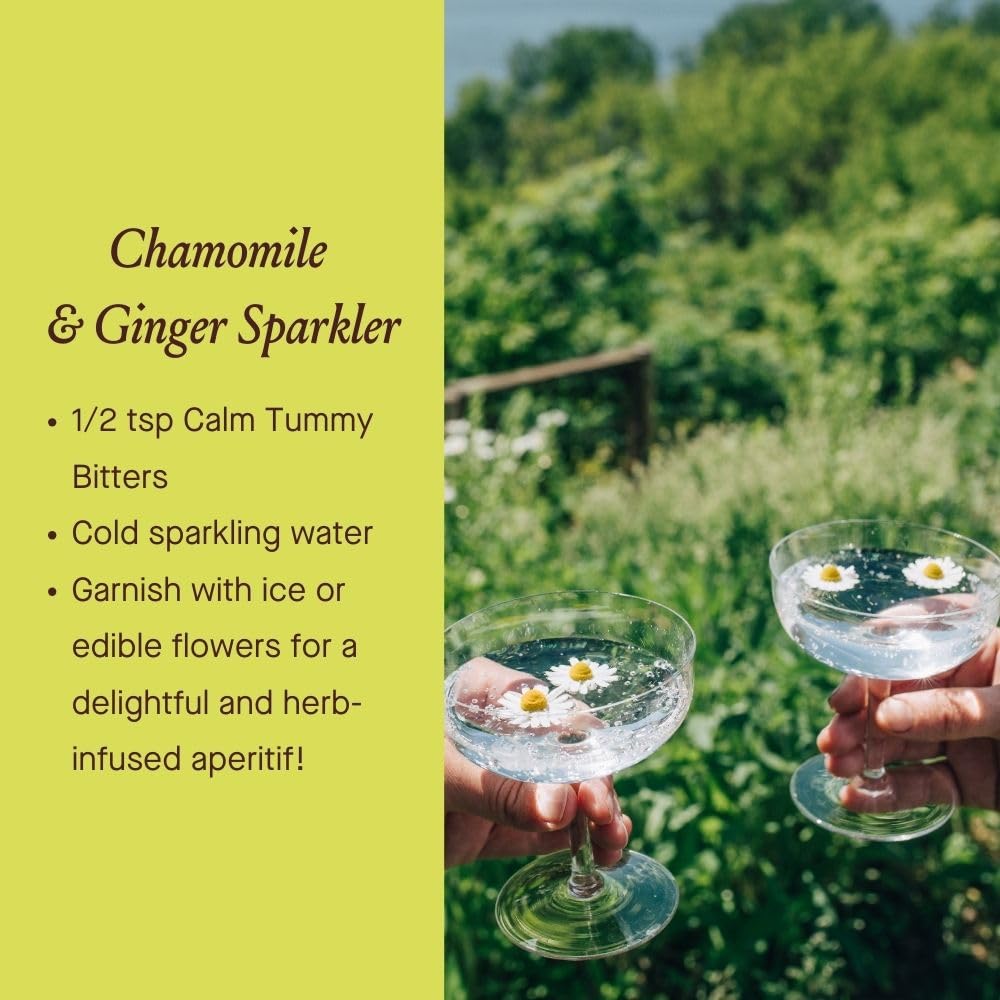 Urban Moonshine Calm Tummy Digestive Bitters – Organic Ginger & Chamomile