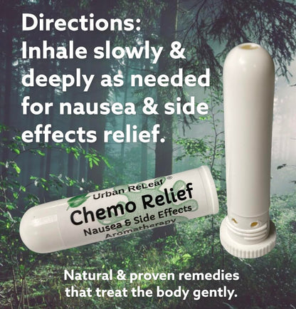 Urban ReLeaf Chemo Relief Aromatherapy Inhaler – 100% Natural Essential Oils (Drug-Free)
