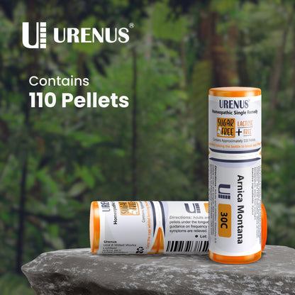Arnica Montana 30C Sugar Free Lactose Free Homeopathic Remedy - 110 Pellets | Urenus