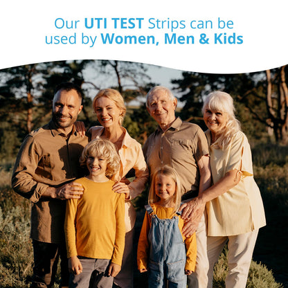 URIMED 5-in-1 UTI Test Strips – Home UTI Test for Leukocytes, Nitrite, pH, Protein & Ketones | 50 Strips