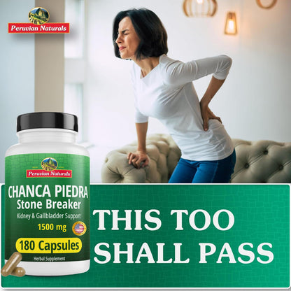 Peruvian Naturals Chanca Piedra Stone Breaker – 180 Capsules