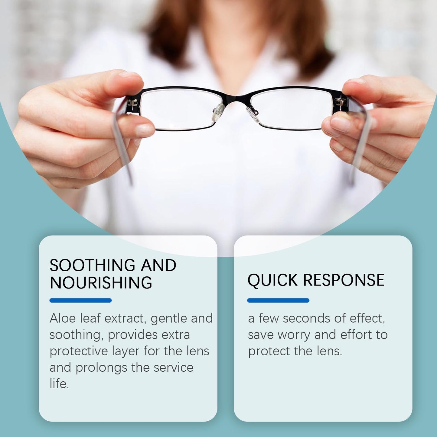Urnuos 2PCS Lens Scratch Remover – Eyeglass Cleaner Spray & Lens Scratch Repair for Glasses