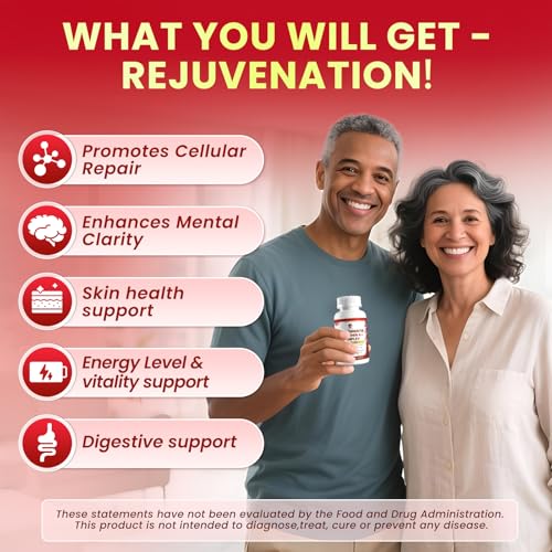 Triple-Strength Urolithin A+ Complex for Cellular Health, Function & Well-Being | Concentrated Pre-Fermented Urolithin A+ Plus Wormwood, Psyllium Husk & DGL for Gut Support–Plant Based, GMP, 60 Count