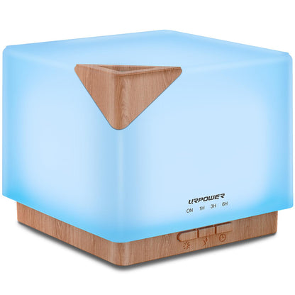 URPOWER 700ml Aromatherapy Diffuser – Ultrasonic Humidifier, 20+ Hours