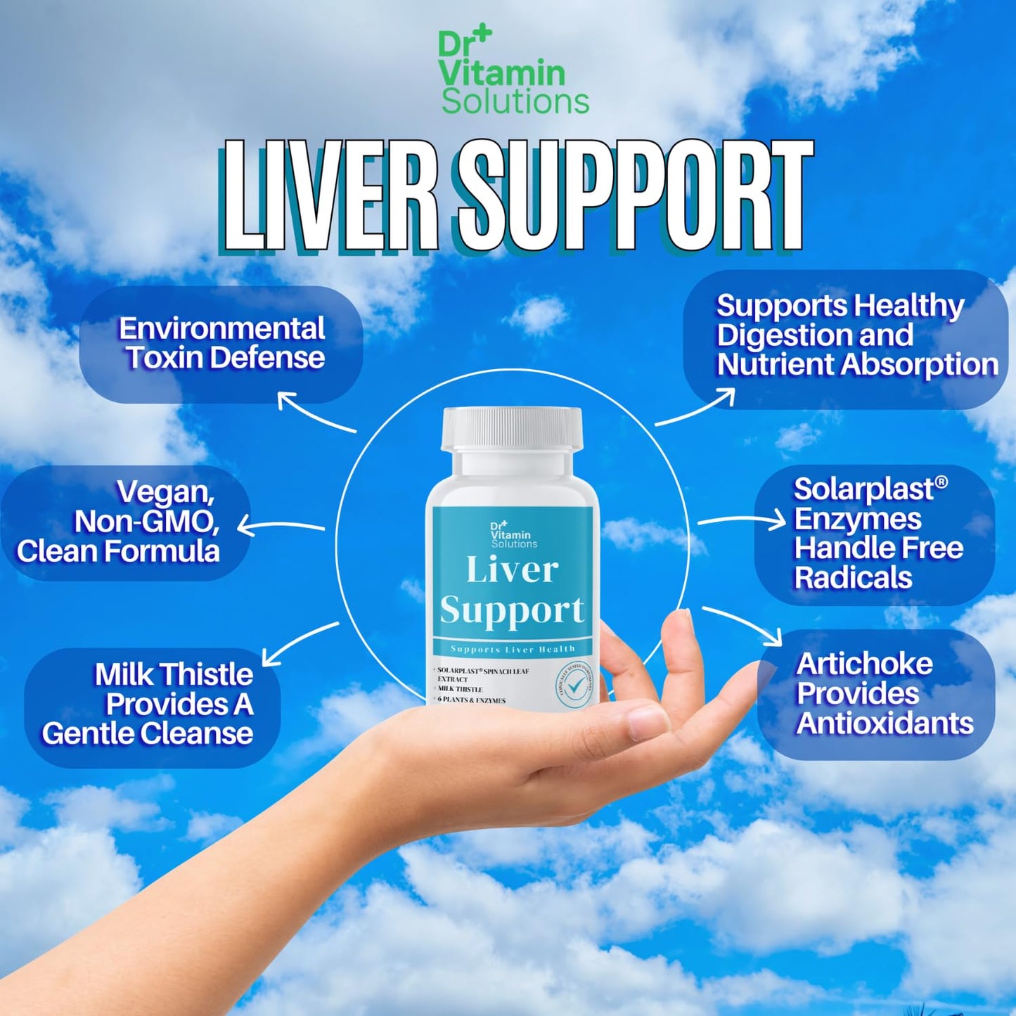 DR Vitamin Solutions Liver Cleanse Detox — Milk Thistle & Enzymes