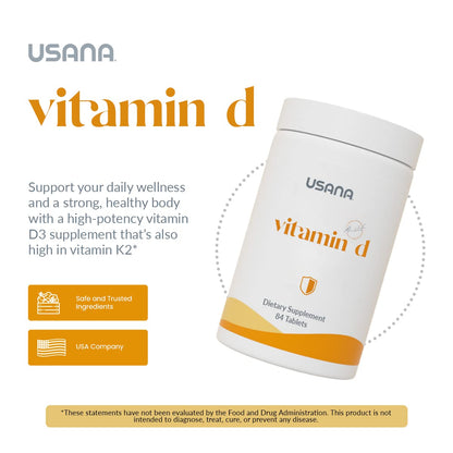 USANA Vitamin D 2000 IU – Immune Support, 84 Tablets