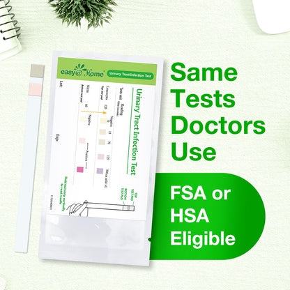Easy@Home UTI Test Strips 20P – 20 Tests/Box, FDA Cleared, FSA Eligible
