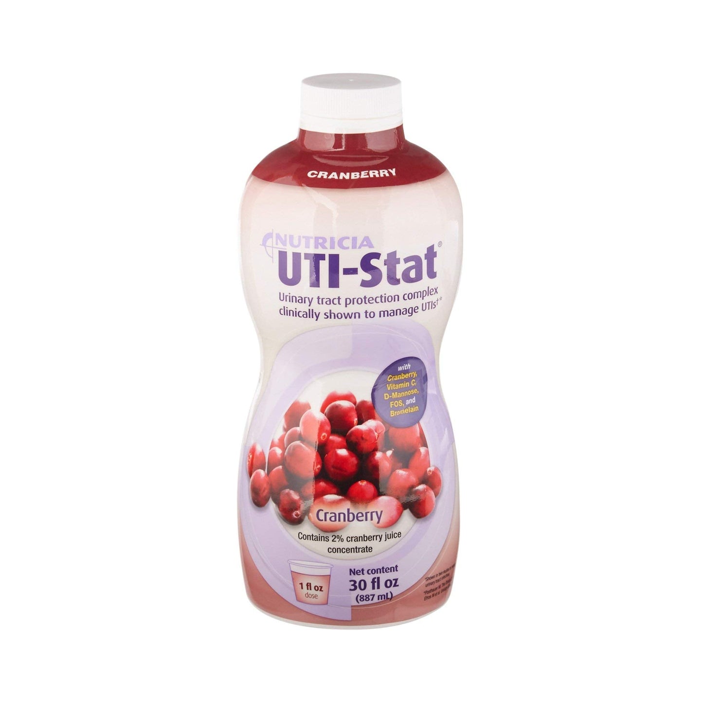 UTI-STAT Medical Food for Urinary Tract Health – Cranberry Flavor, 30 fl oz