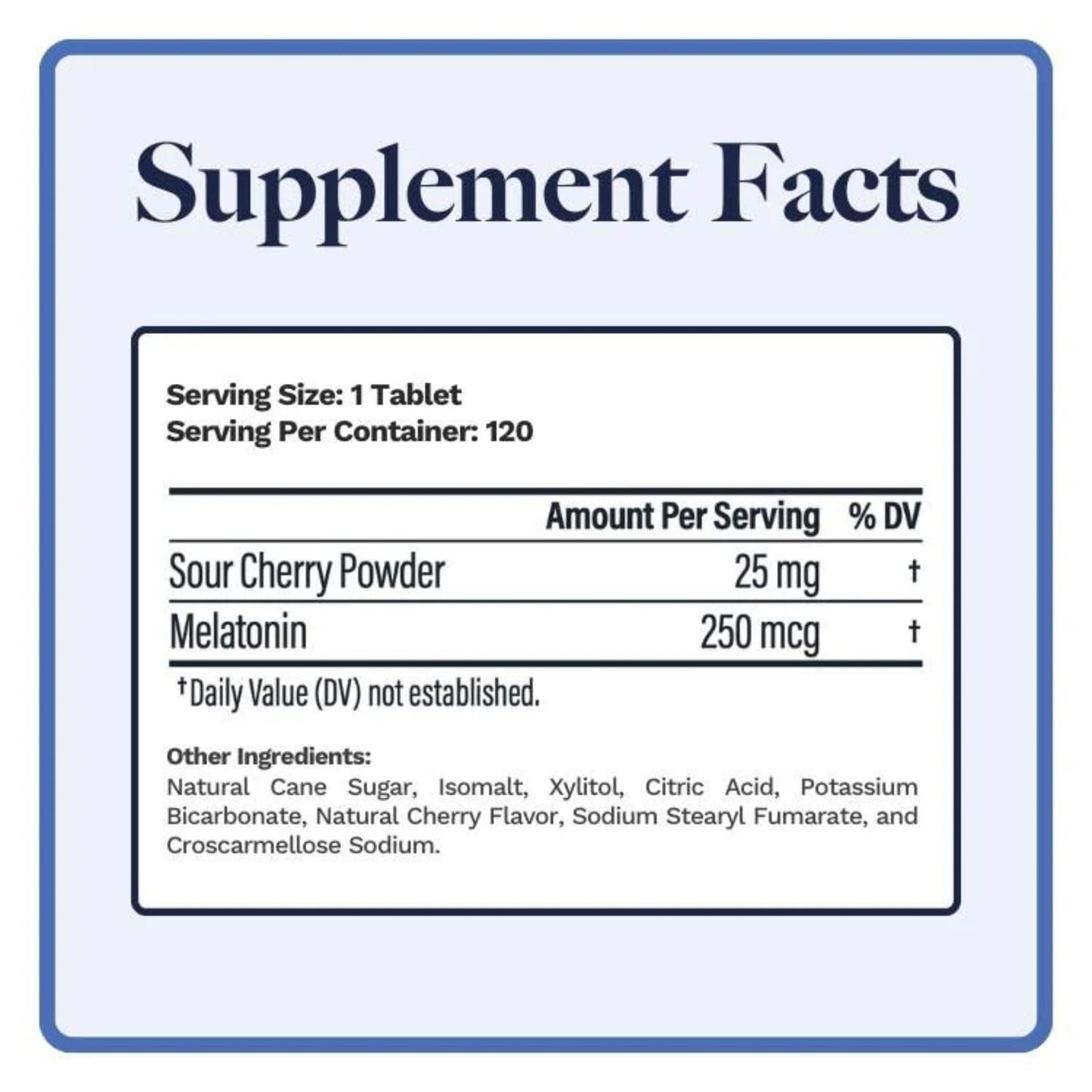 Utzy Naturals Micro Melatonin 250mcg | Natural Cherry | 120 Tabs
