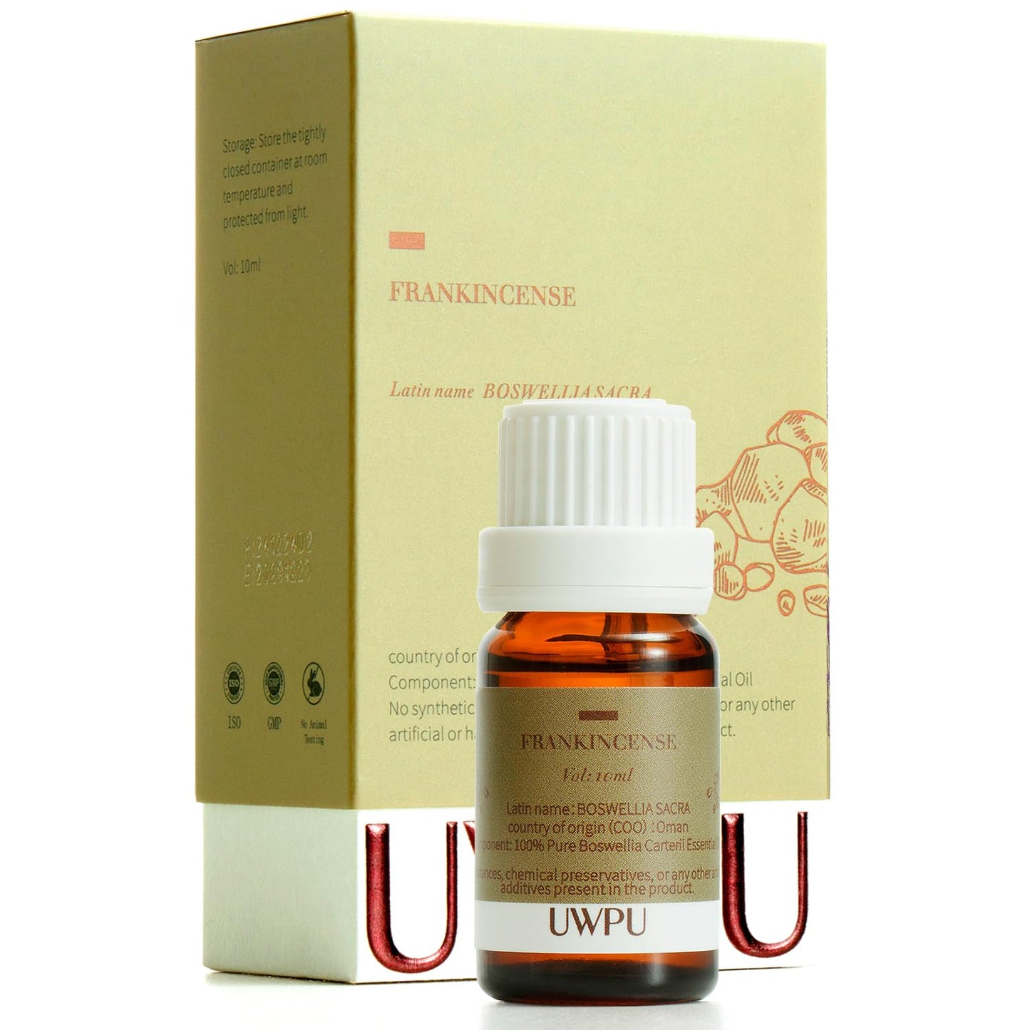UWPU Oman Frankincense Essential Oil Blend — Premium 10ml for Diffusers, Skin & Hair