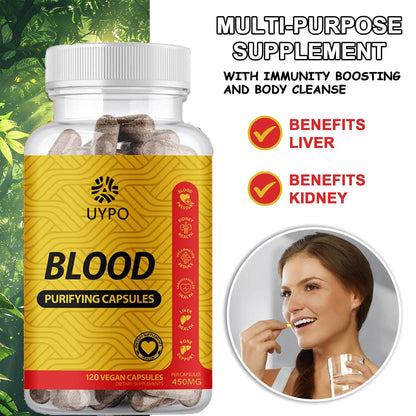 UYPO Blood Purifying Capsules – Gluten Free, GMO-Free, Vegan 450 mg (2PCS)