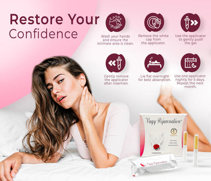 Vagy Rejuvenation Herbal Gels – Plant-Based Vaginal Moisturizer & pH Balance (5–10 Apps)