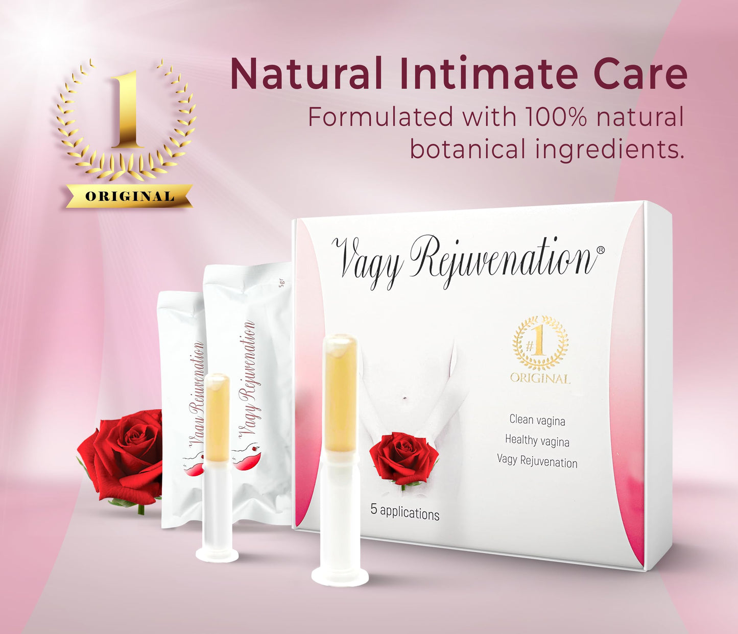 Vagy Rejuvenation Herbal Gels – Plant-Based Vaginal Moisturizer & pH Balance (5–10 Apps)