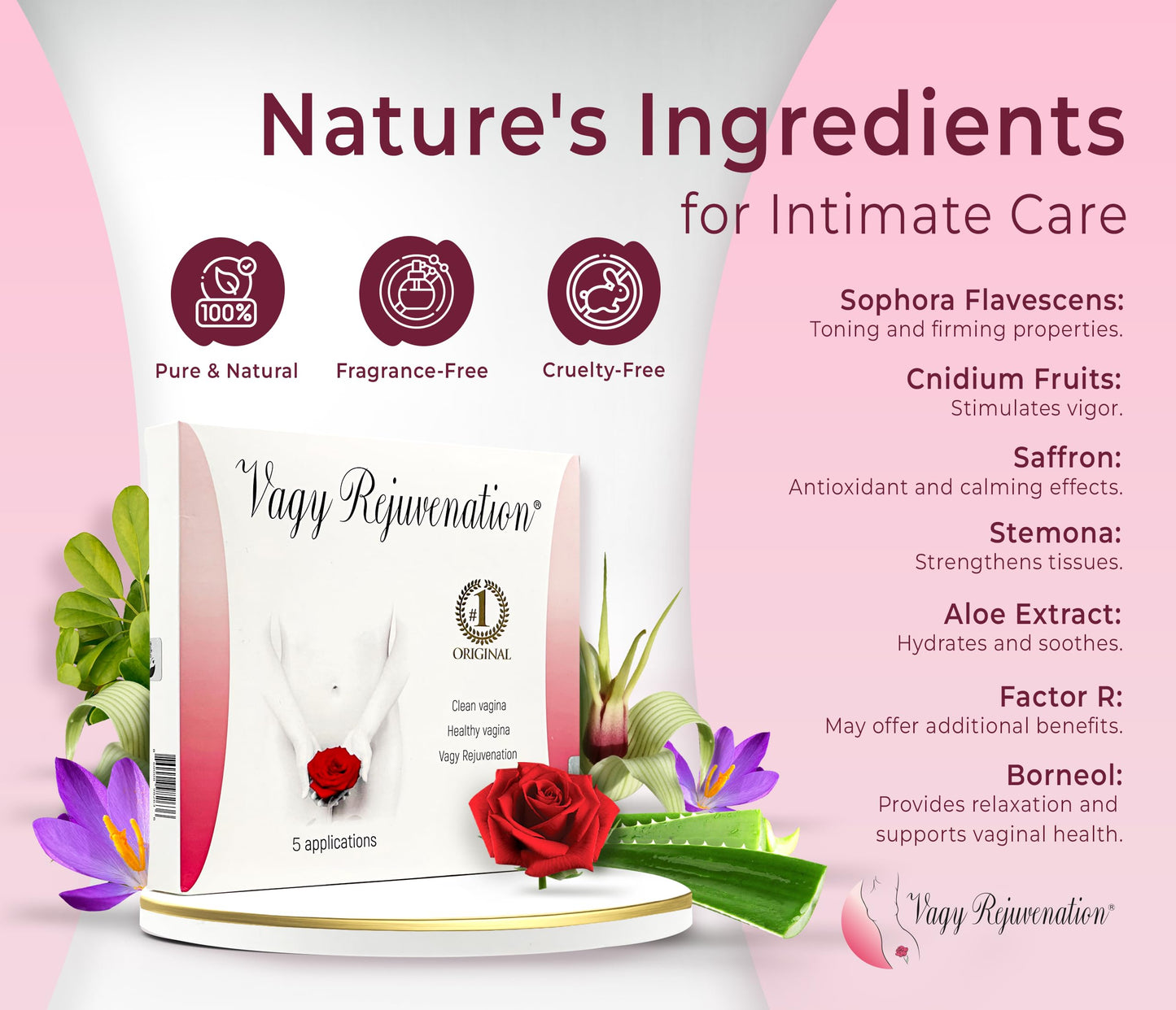 Vagy Rejuvenation Herbal Gels – Plant-Based Vaginal Moisturizer & pH Balance (5–10 Apps)