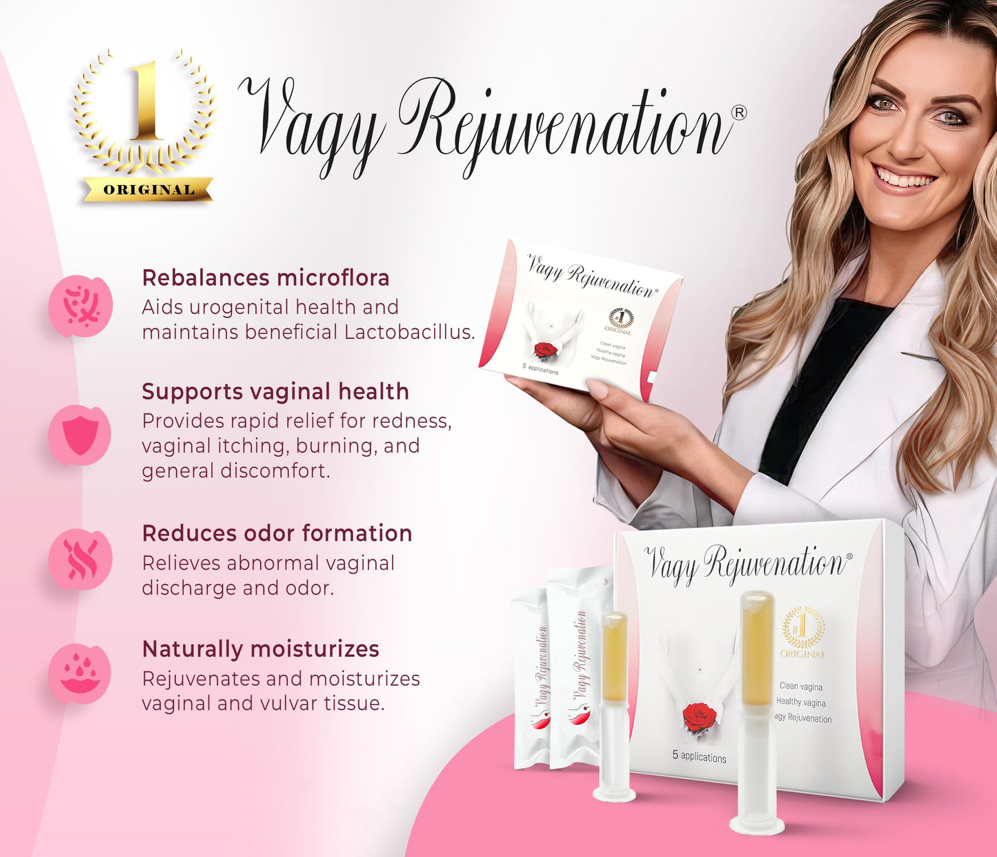 Vagy Rejuvenation Herbal Gels – Plant-Based Vaginal Moisturizer & pH Balance (5–10 Apps)
