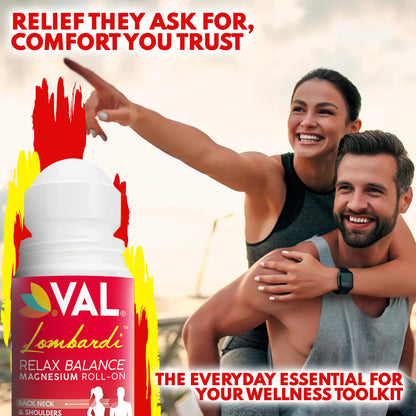 VAL Lombardi Magnesium Roll-On 3oz – Zechstein Magnesium + Arnica | Joint & Muscle Relief (2-Pack)