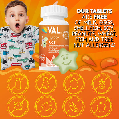 VAL Magnesium for Kids – High-Absorption Mg Glycinate, Citrate & Taurate