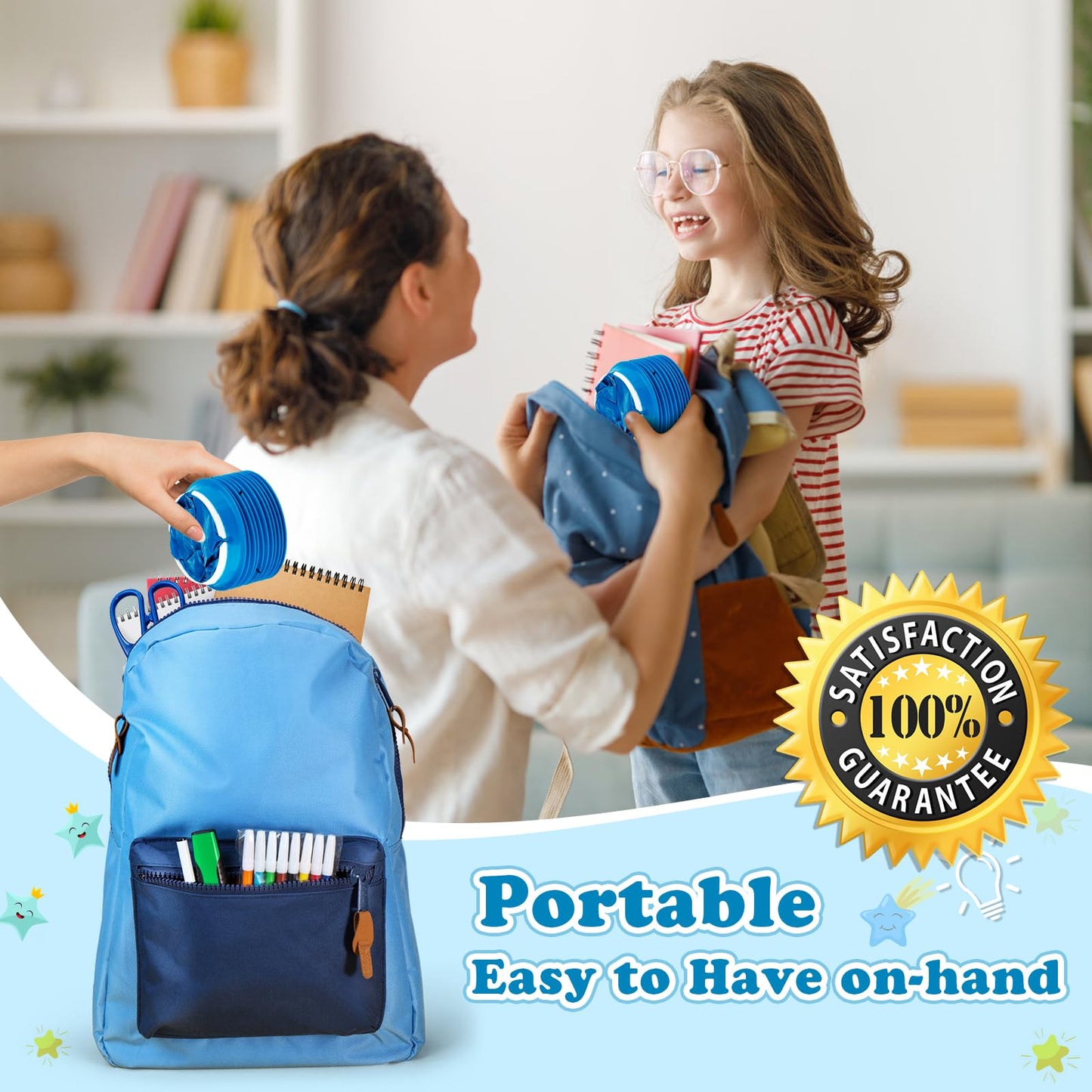 Valchoose 12-Pack Kids Vomit Bags – Hospital-Grade 800ml (Blue)