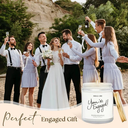 Engagement Gifts for Couples - Vanilla Scented Candles | Best Engaged Gift